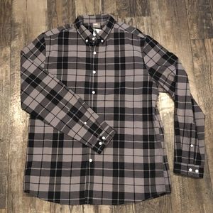 Mens Asos Plaid Button-Up Shirt